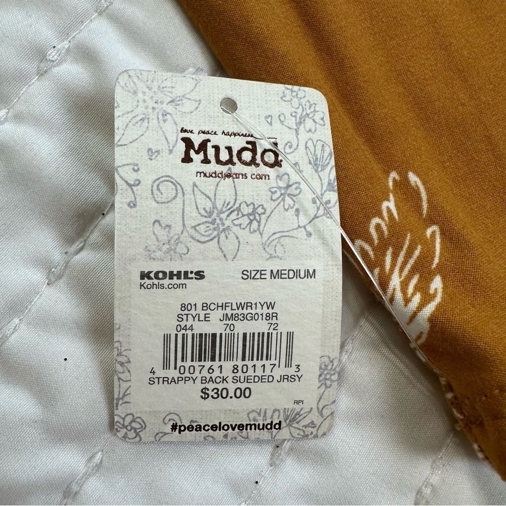 Mudd  fall Orange Floral Long Sleeve Dress - Picture 15 of 15